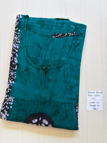 AASBP032 Peacock Pleats Zip Nighty BP
