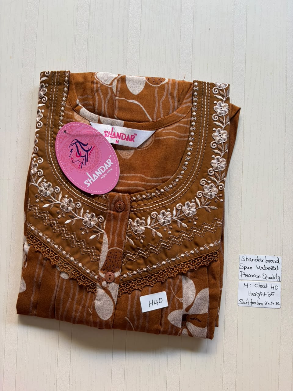 ASS 340 Shandar Spun nighty