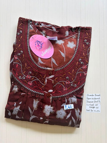 BS515 Shandar Spun nighty
