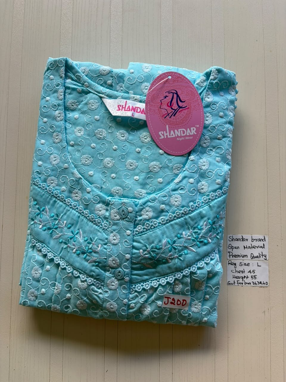 BSS 723 Shandar Spun nighty