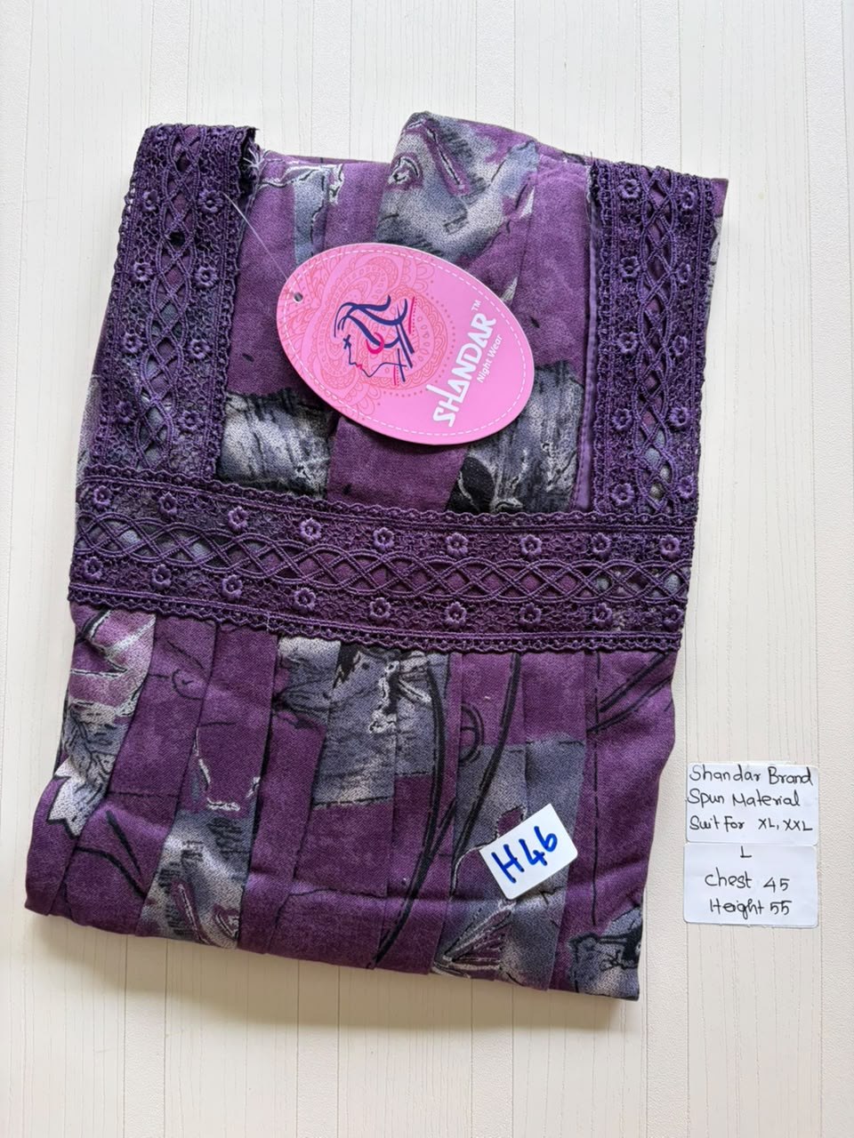 BSS 607 Shandar Spun nighty
