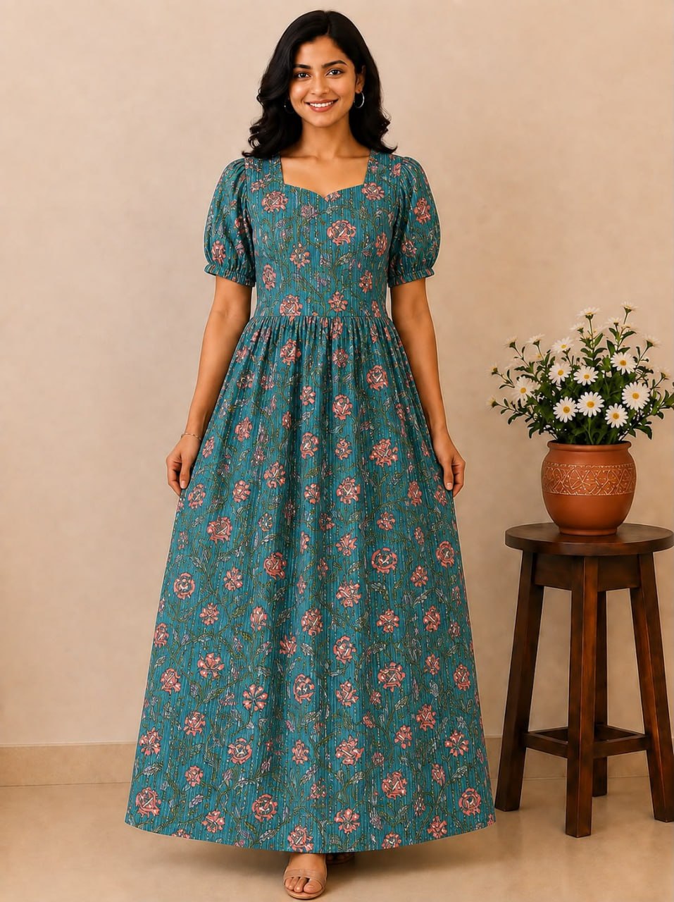 MFS226 Peacock Height maxi frock YY1 YY2