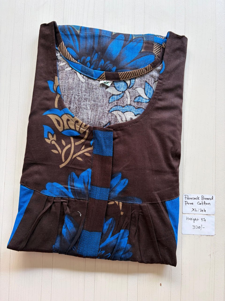 AASBP 280 Peacock Pleats Zip Nighty BP CPS