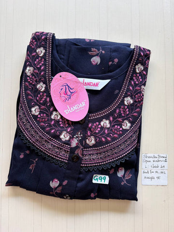 bss 432 Shandar Spun nighty