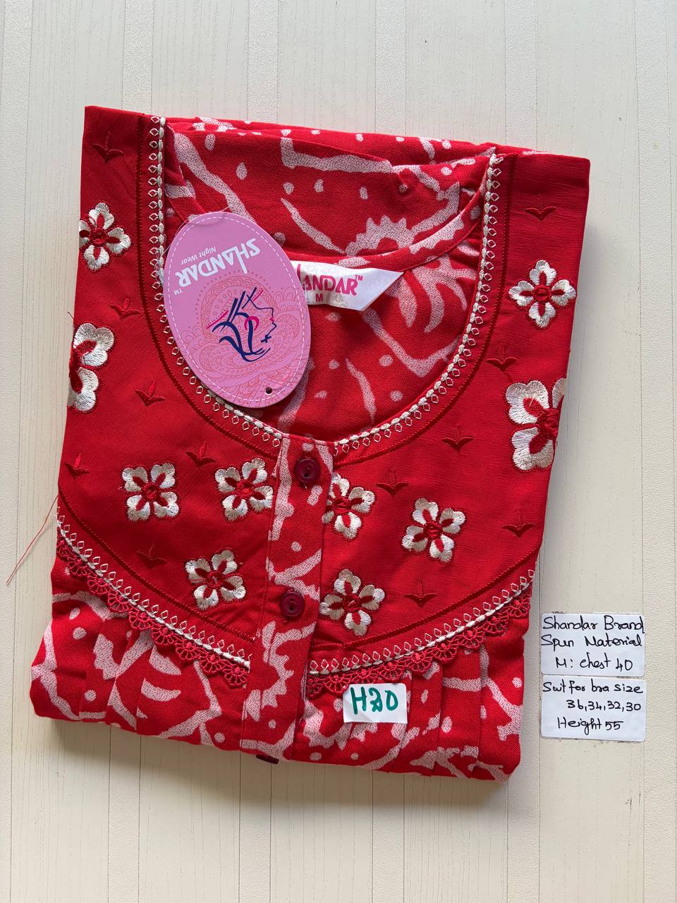 ASS 858 Shandar Spun nighty
