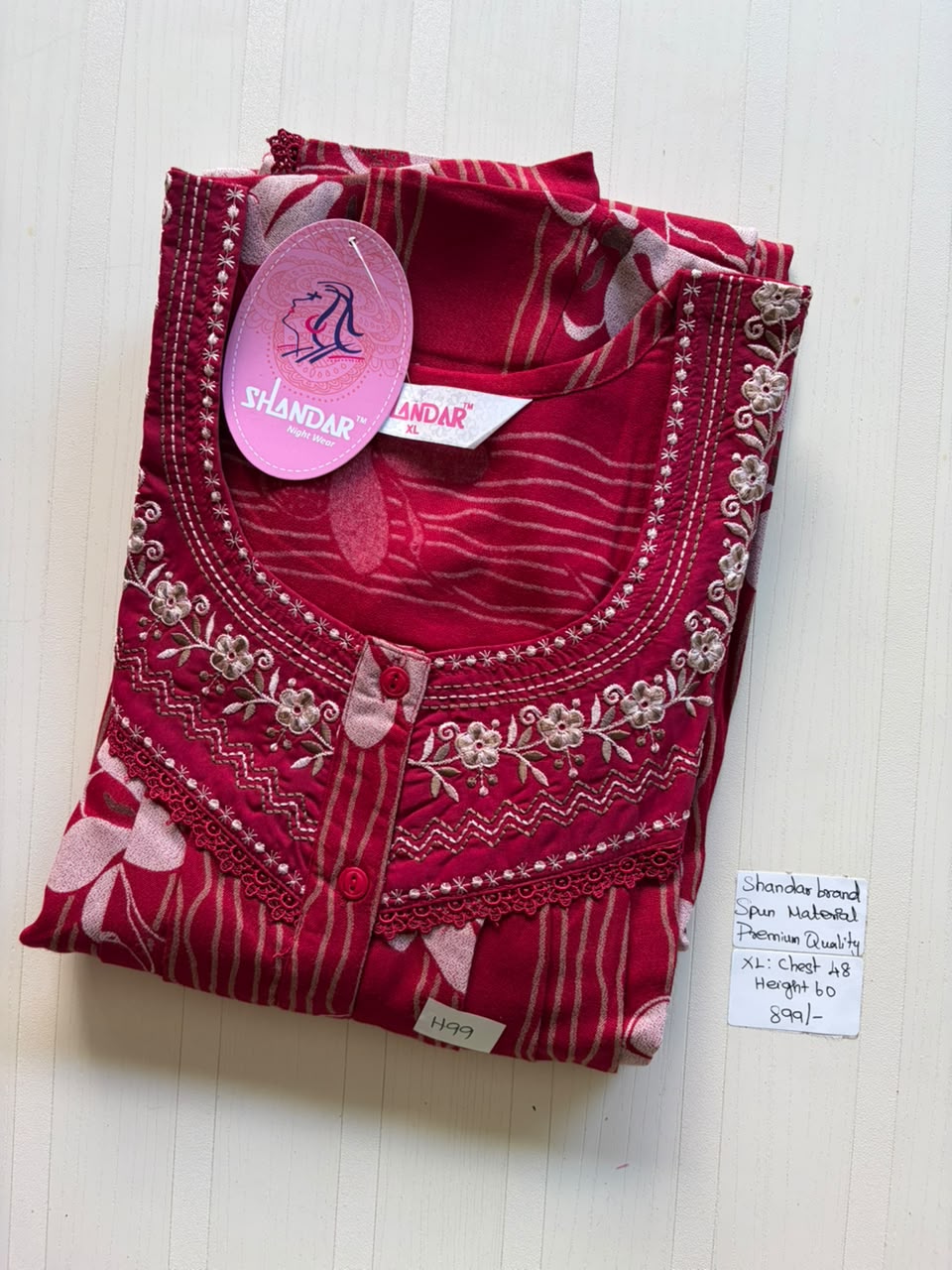 CSS 402 Height Shandar Spun nighty