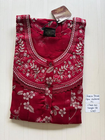 CJS 523 Height Jessica Pleats Spun Nighty 550