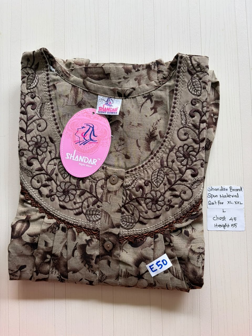 BSS 535 Shandar Spun nighty