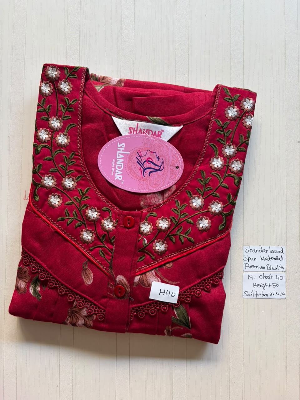 ASS 332 Shandar Spun nighty
