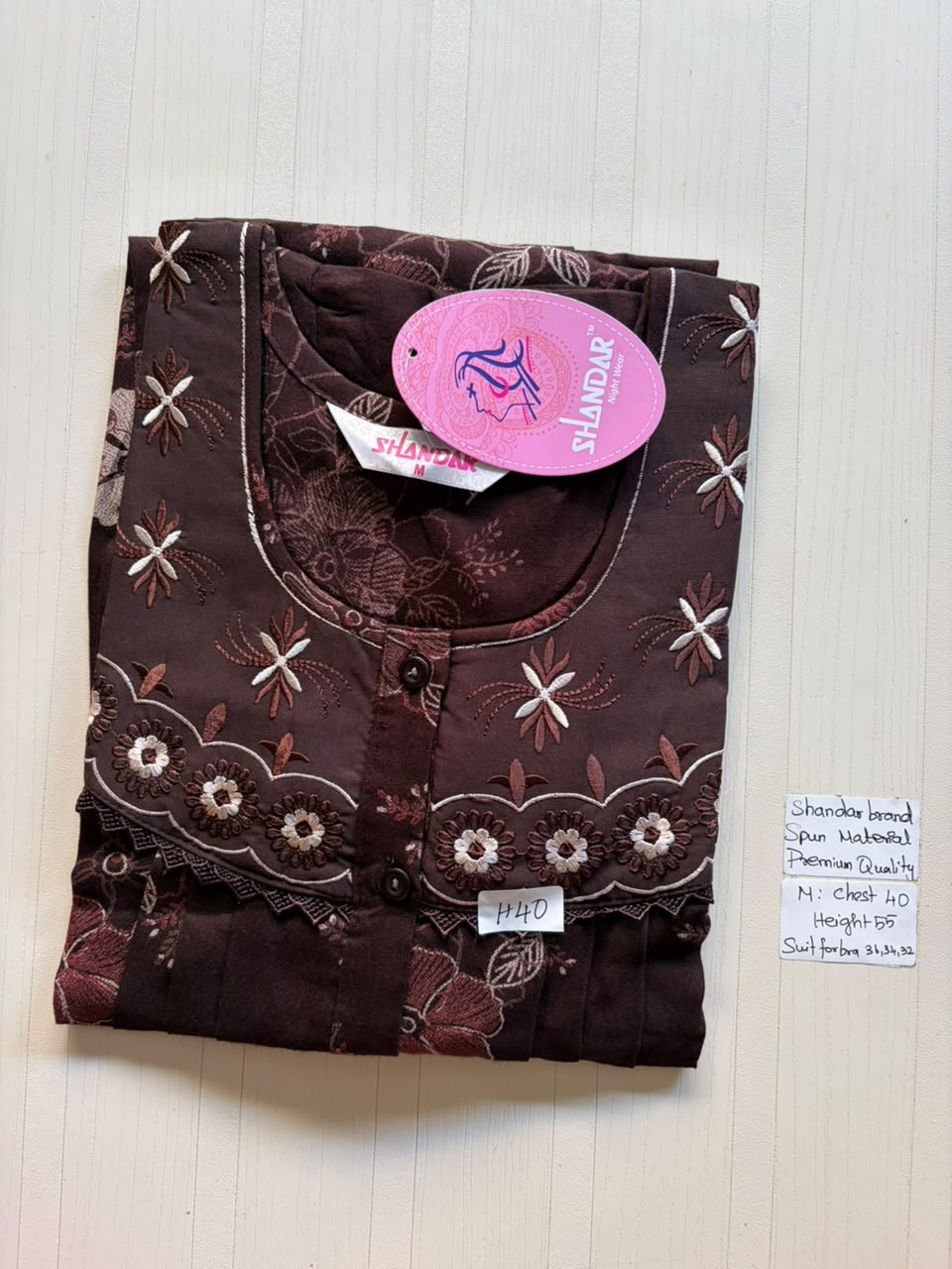 ASS 337 Shandar Spun nighty