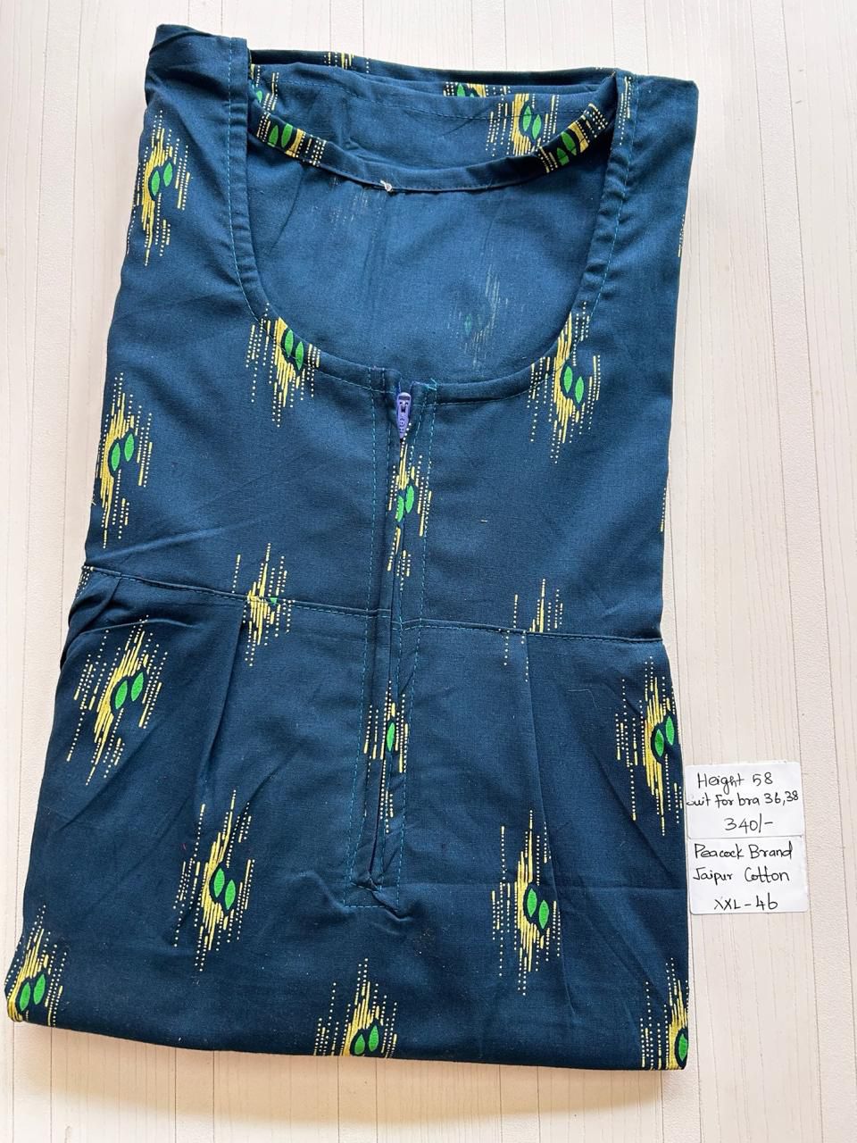 AAS0626 Height Peacock Pleats Zip