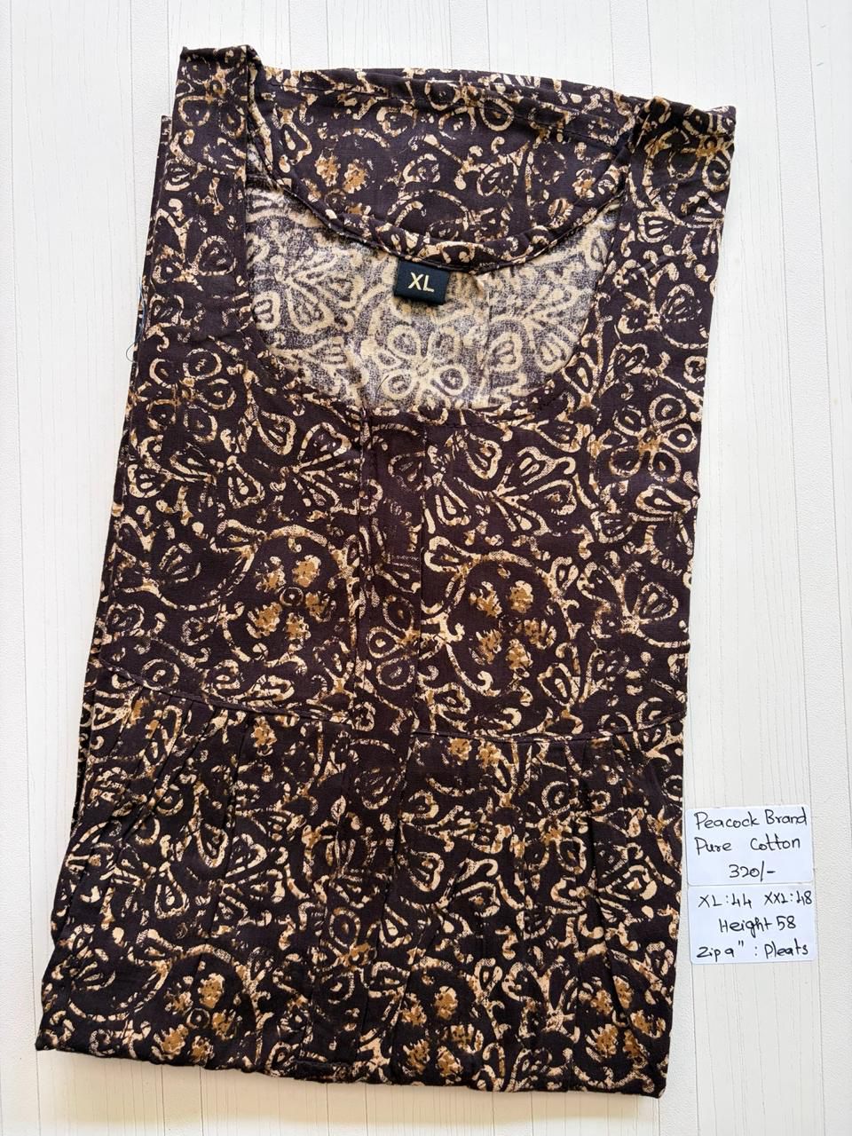 AAS0607 Height Peacock Pleats Zip