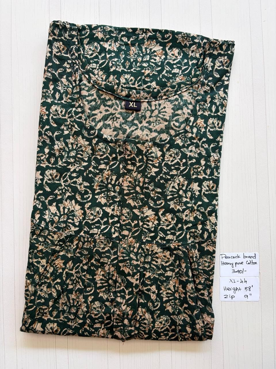 AAS0609 Height Peacock Pleats Zip