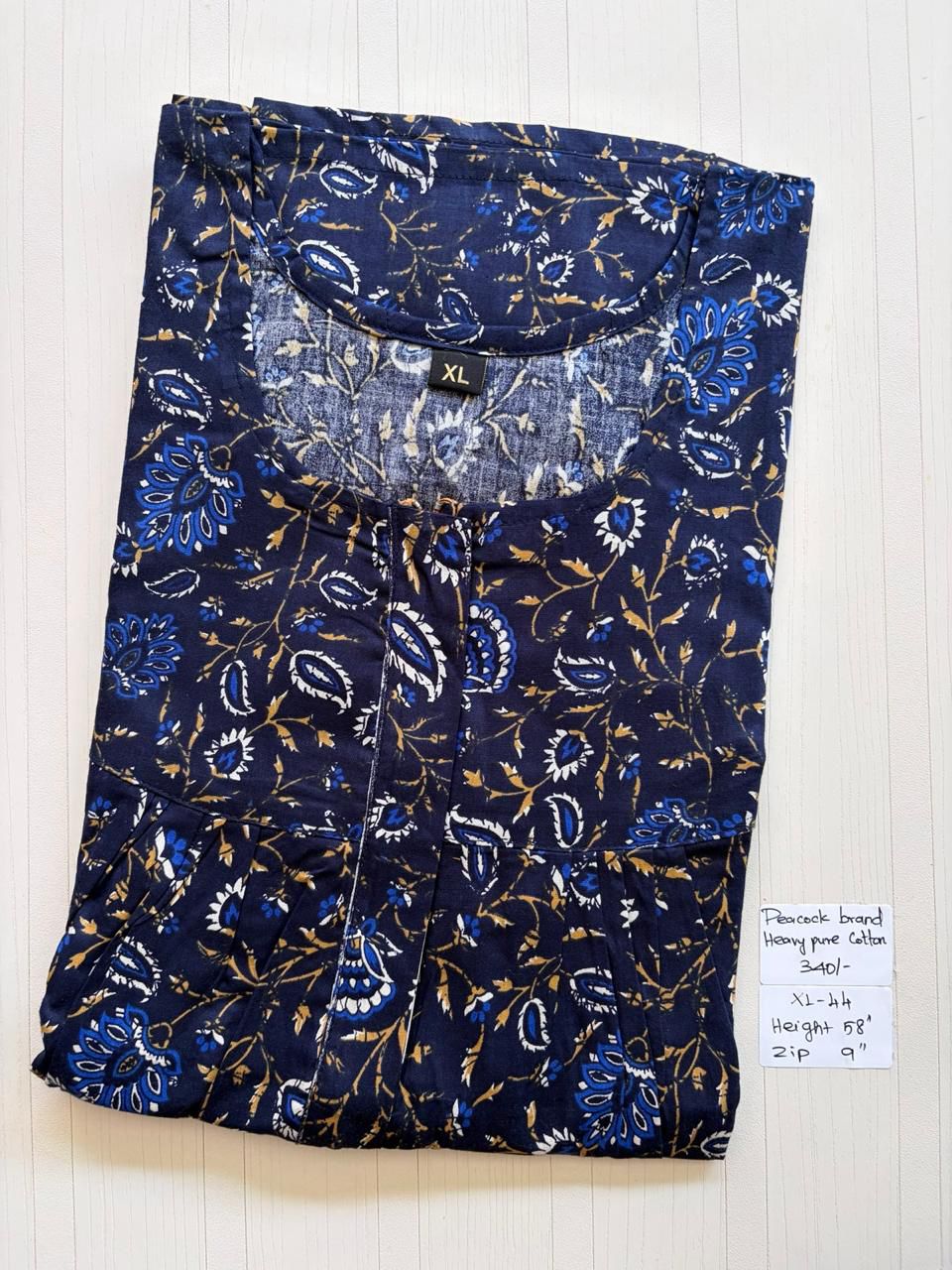 AAS0610 Height Peacock Pleats Zip
