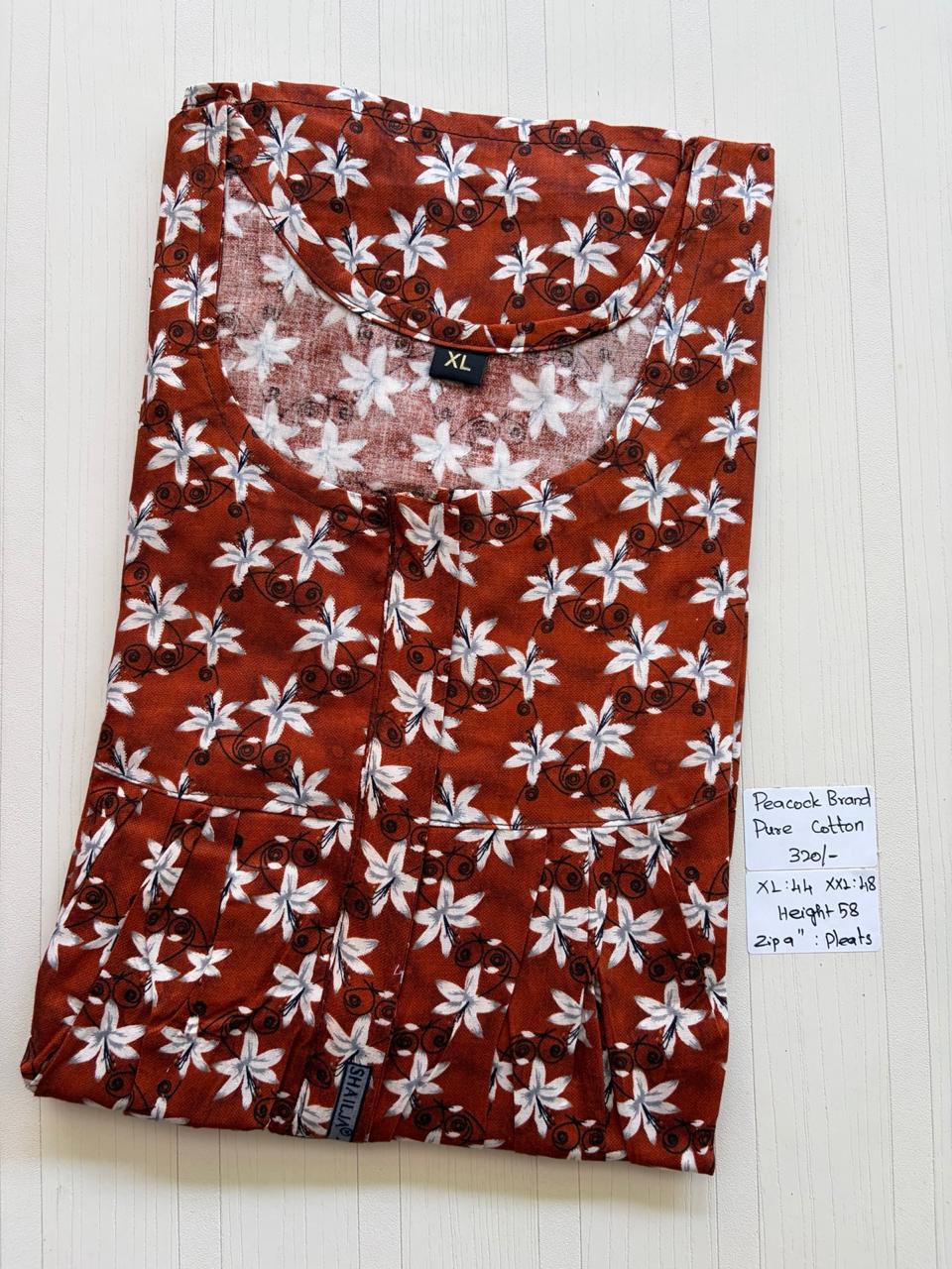 AAS0614 Height Peacock Pleats Zip