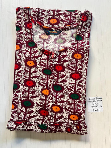 AAS1504 Peacock Long Zip Frock