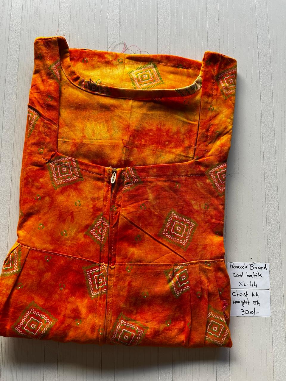 AAS1229 Peacock Pleats Zip Batik