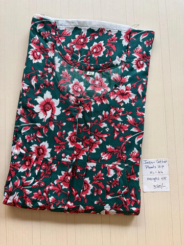AAS1224 Peacock Pleats Zip