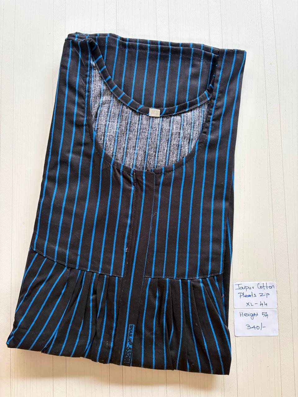 AAS1207 Peacock Pleats Zip