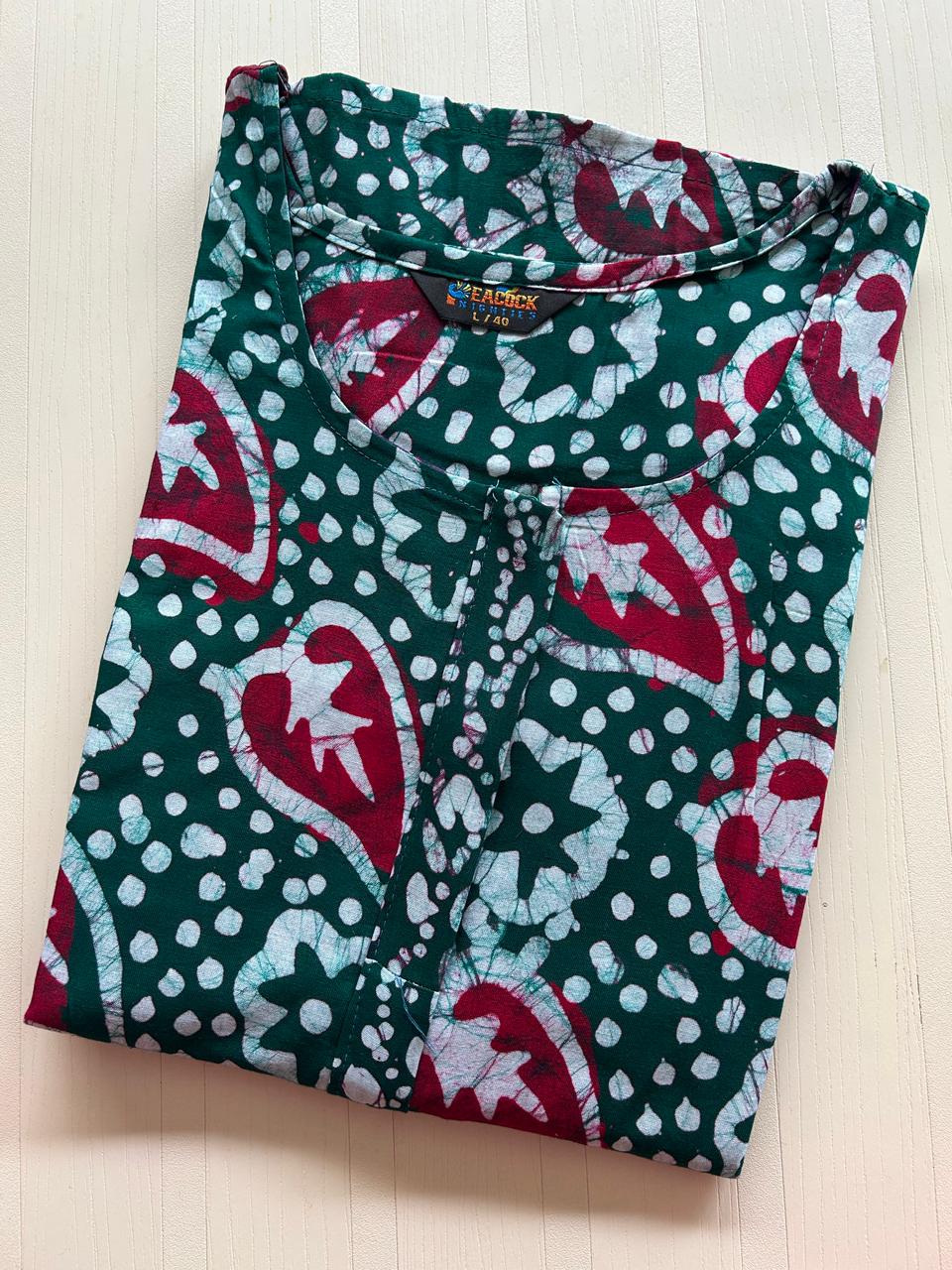 AAS0849 Peacock Zip Batik