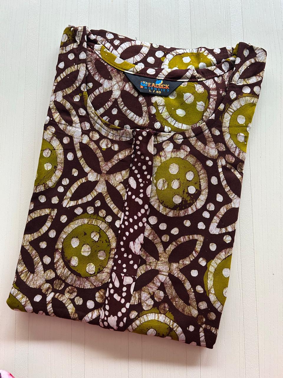 AAS0850 Peacock Zip Batik