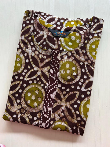 AAS0850 Peacock Zip Batik