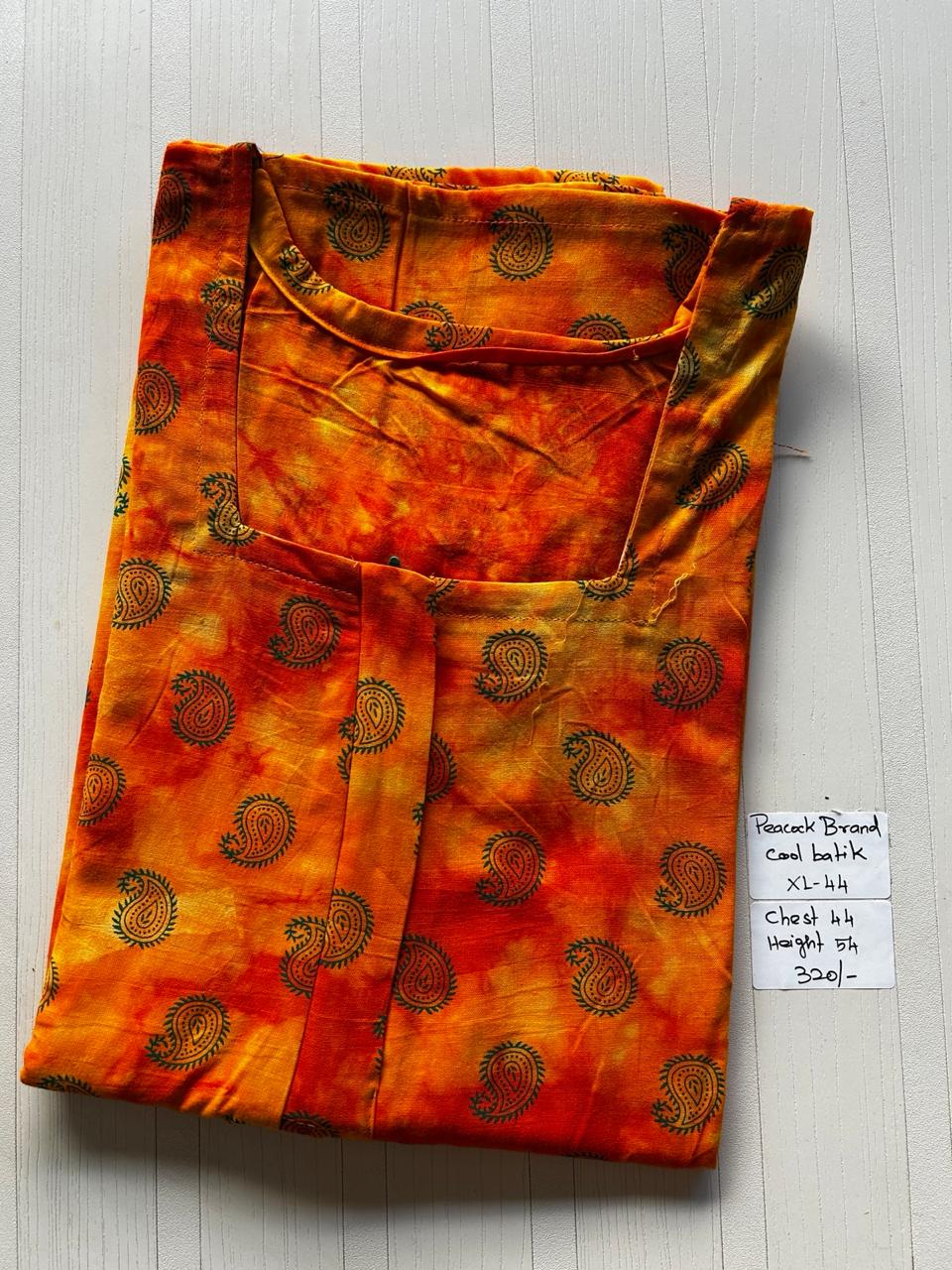 AAS0834 Peacock Zip Batik