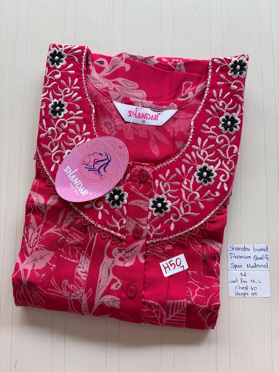 ASS010 Shandar Spun Nighty