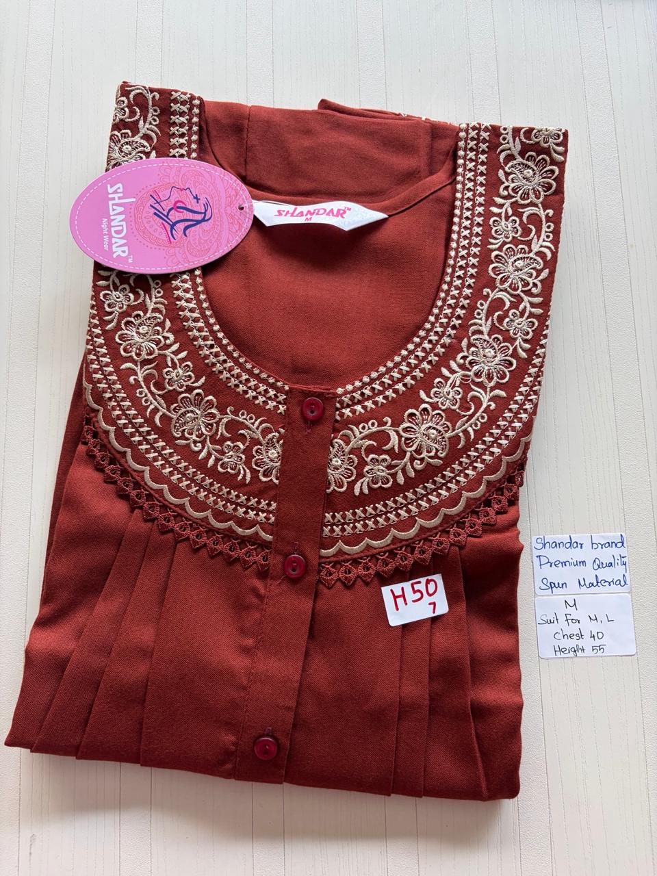 ASS011 Shandar Spun Nighty