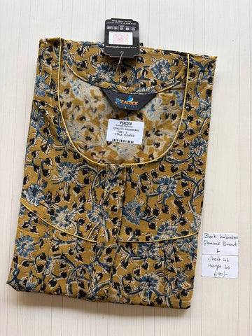 AKS016 #4 Height Block Kalamkari peacock Pleats zip