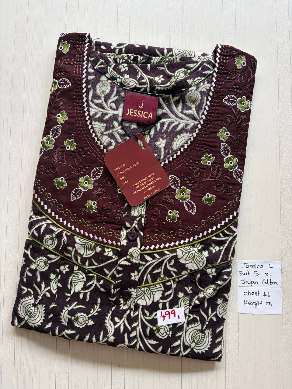 BJS4100 Jessica pleats emb 550