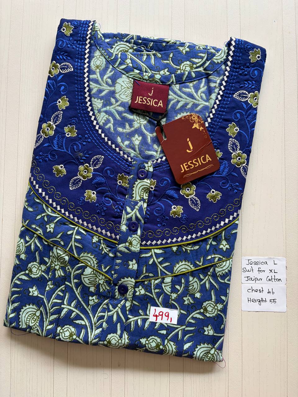 BJS4103 Jessica pleats emb 550