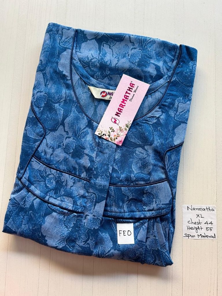 BNS009 Narmatha Pleats Brand Nighty