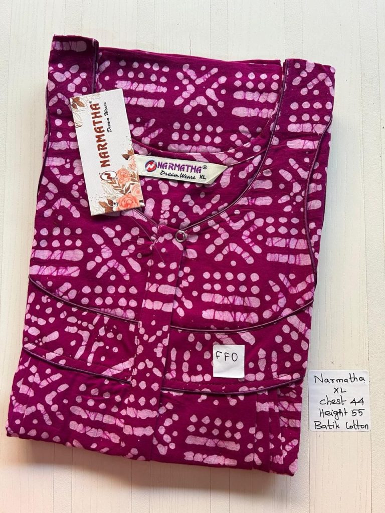 BNS019 Narmatha Pleats Brand Nighty