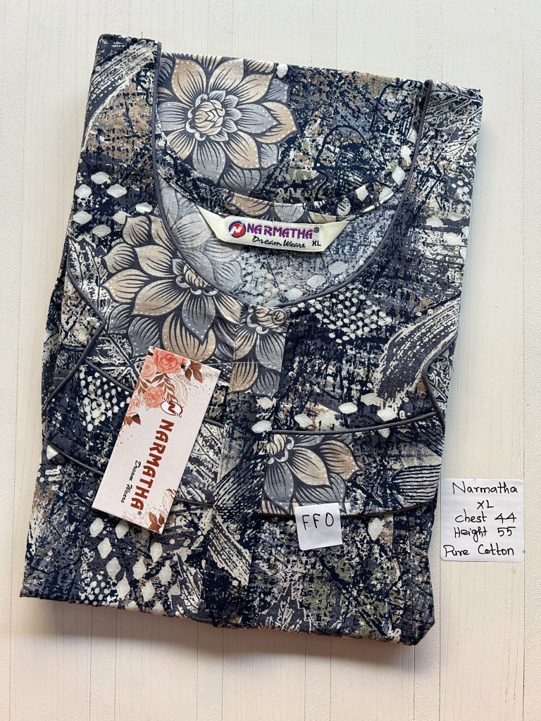 BNS008 Narmadha Pleats Brand Nighty