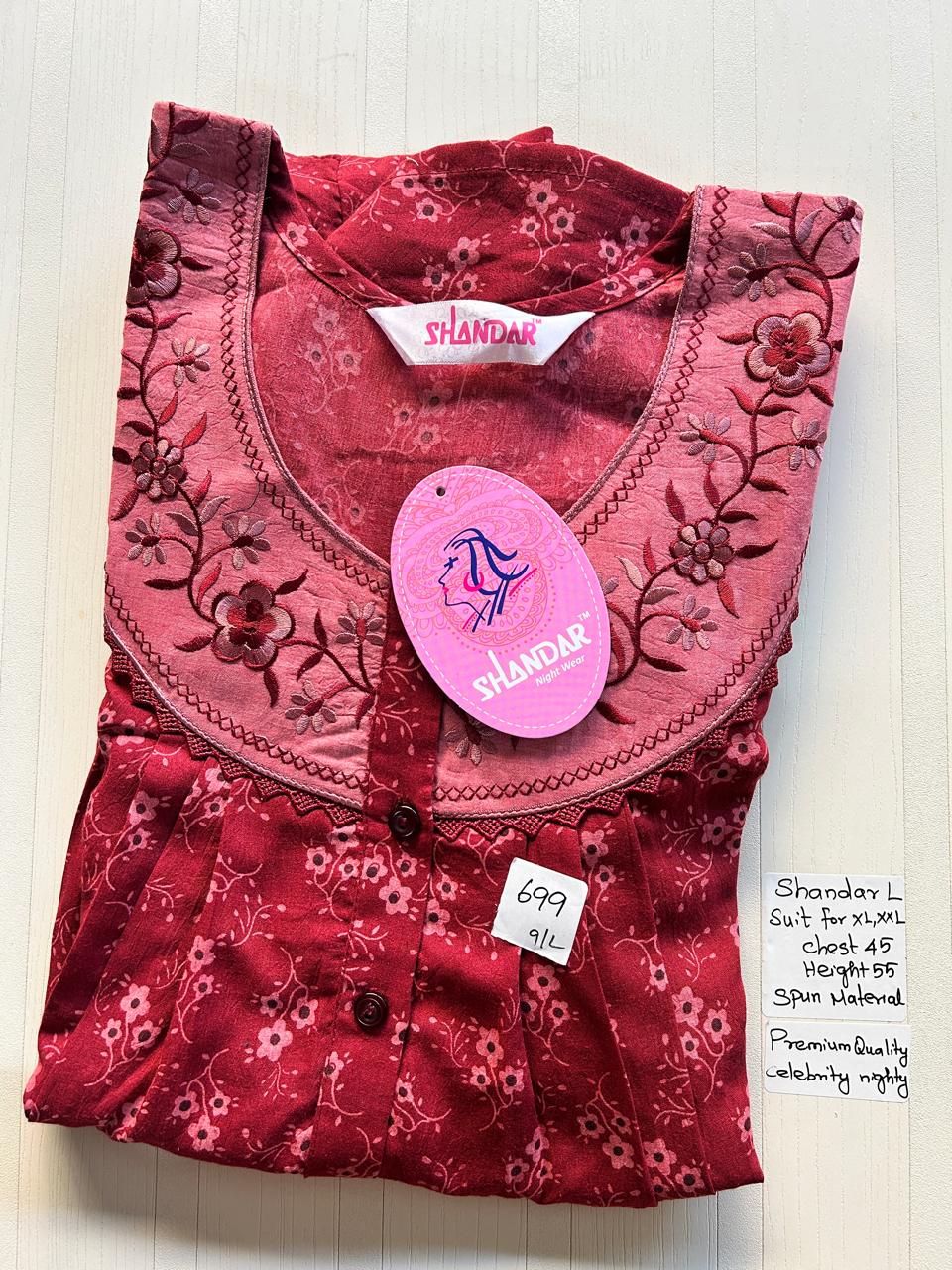 BSS132 Shandar Spun Nighty