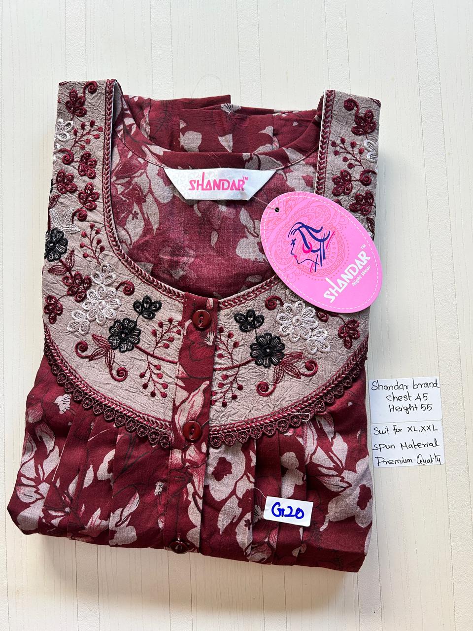 BSS117 Shandar Spun Nighty