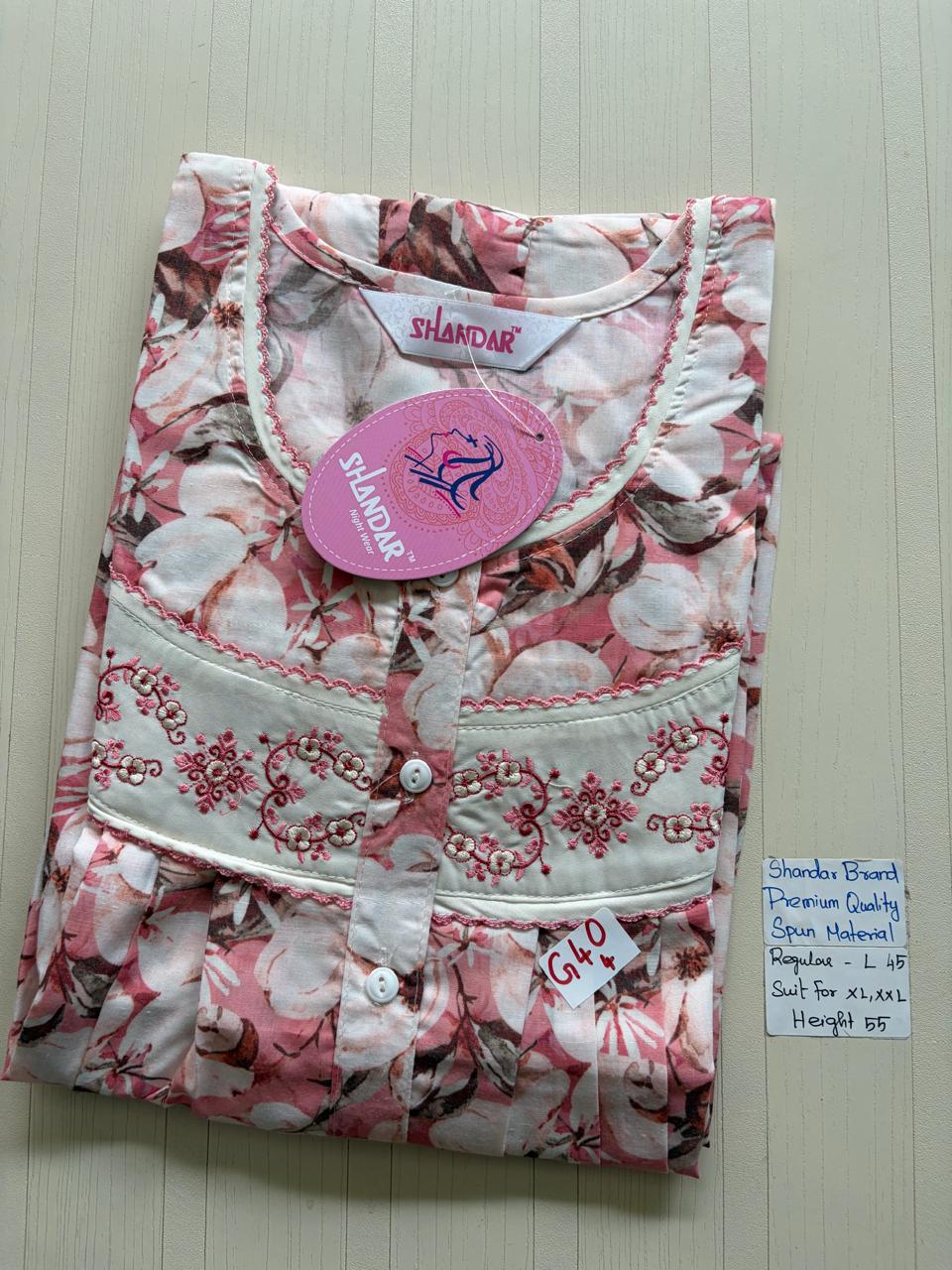 BSS121 Shandar Spun Nighty