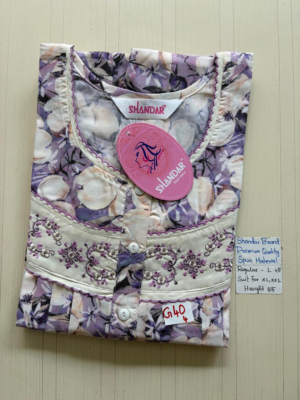 BSS128 Shandar Spun Nighty