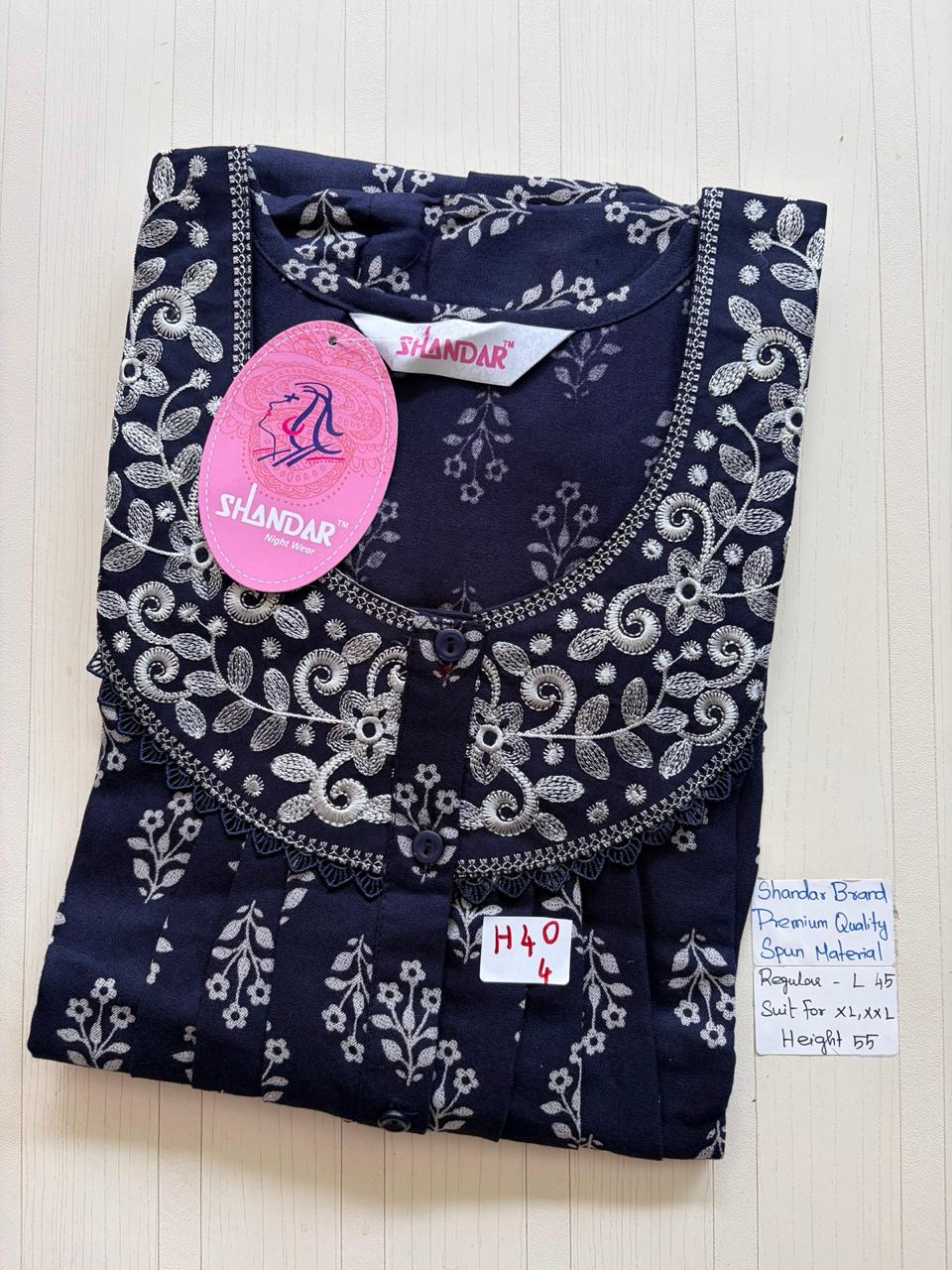 BSS002 Shandar Spun Nighty