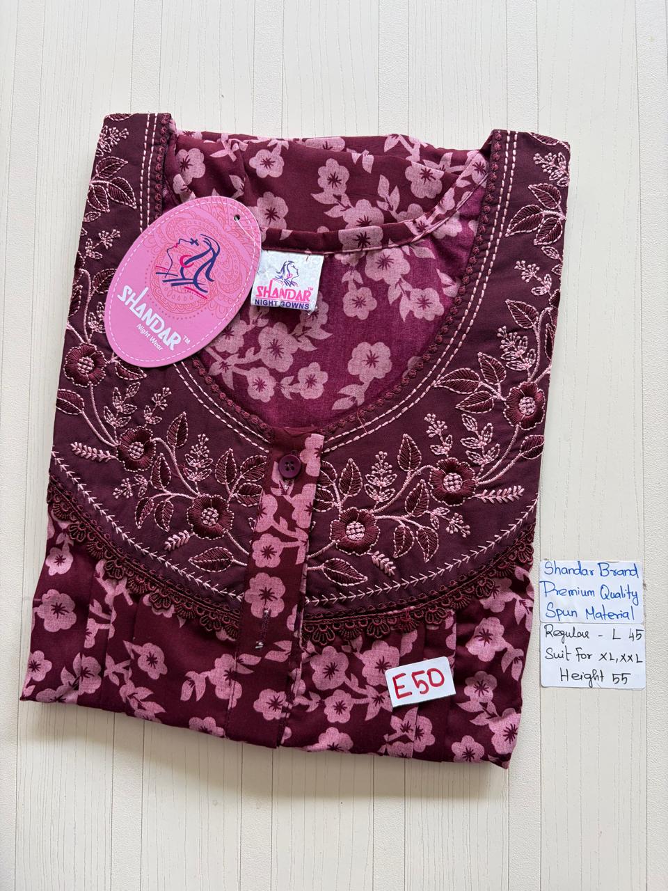 BSS144 Shandar Spun Nighty