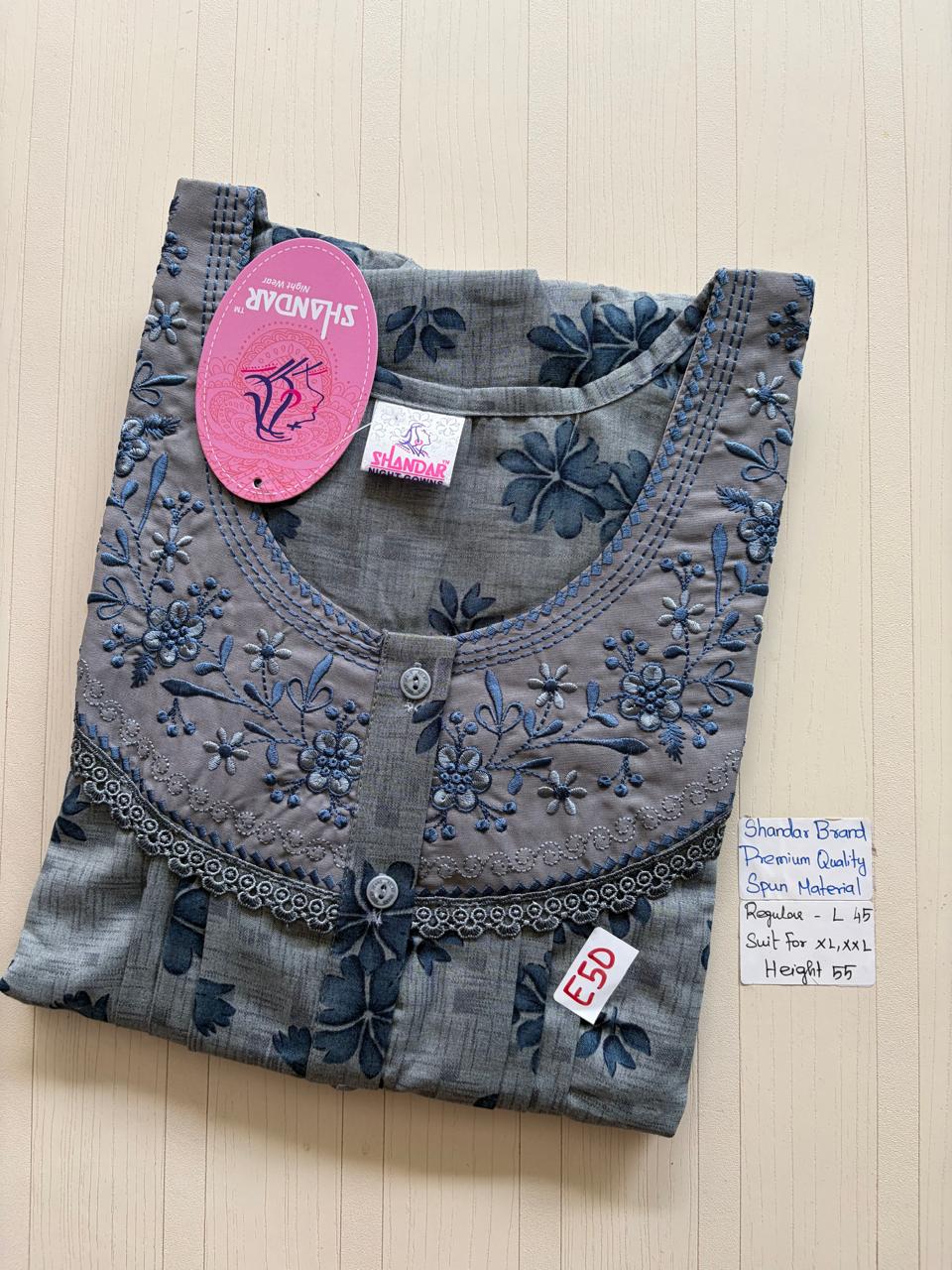 BSS158 Shandar Spun Nighty