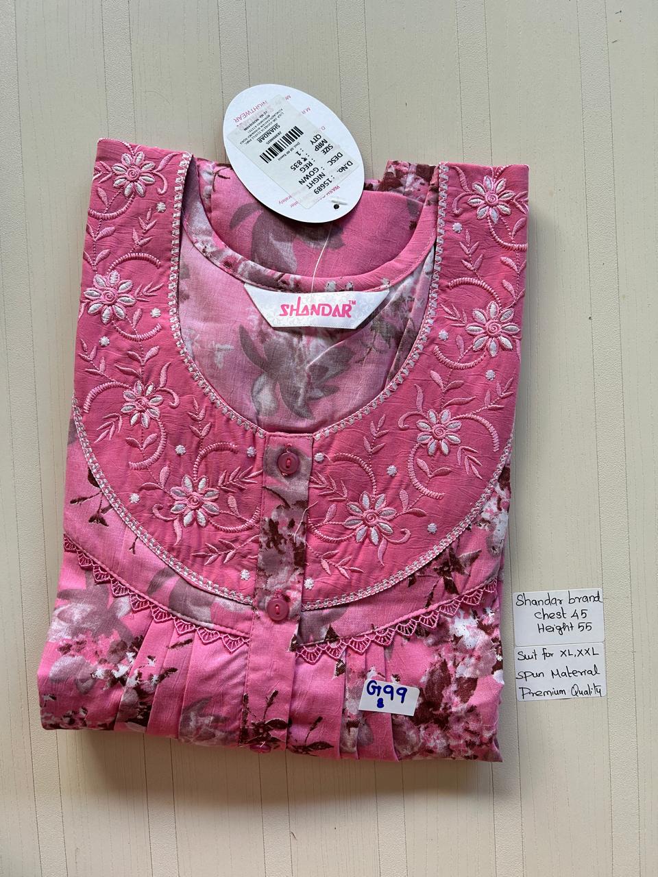 BSS044 Shandar Spun Nighty