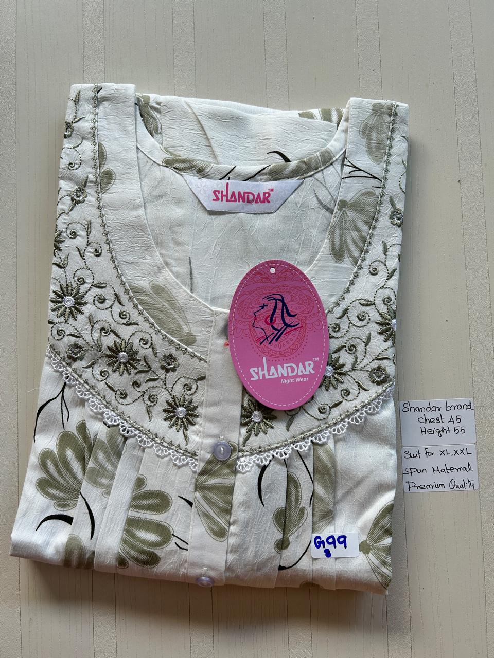 BSS045 Shandar Spun Nighty