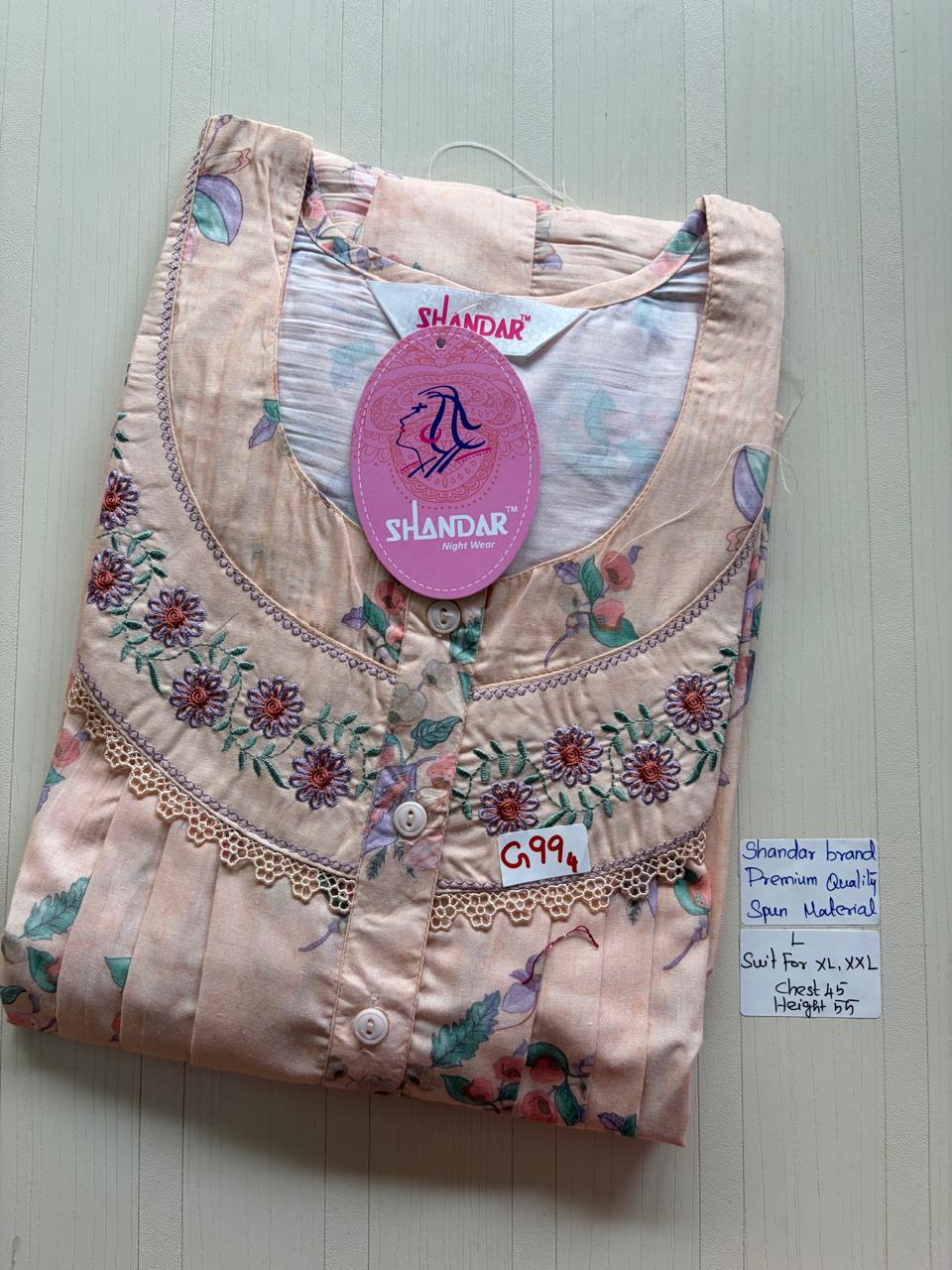 BSS049 Shandar Spun Nighty
