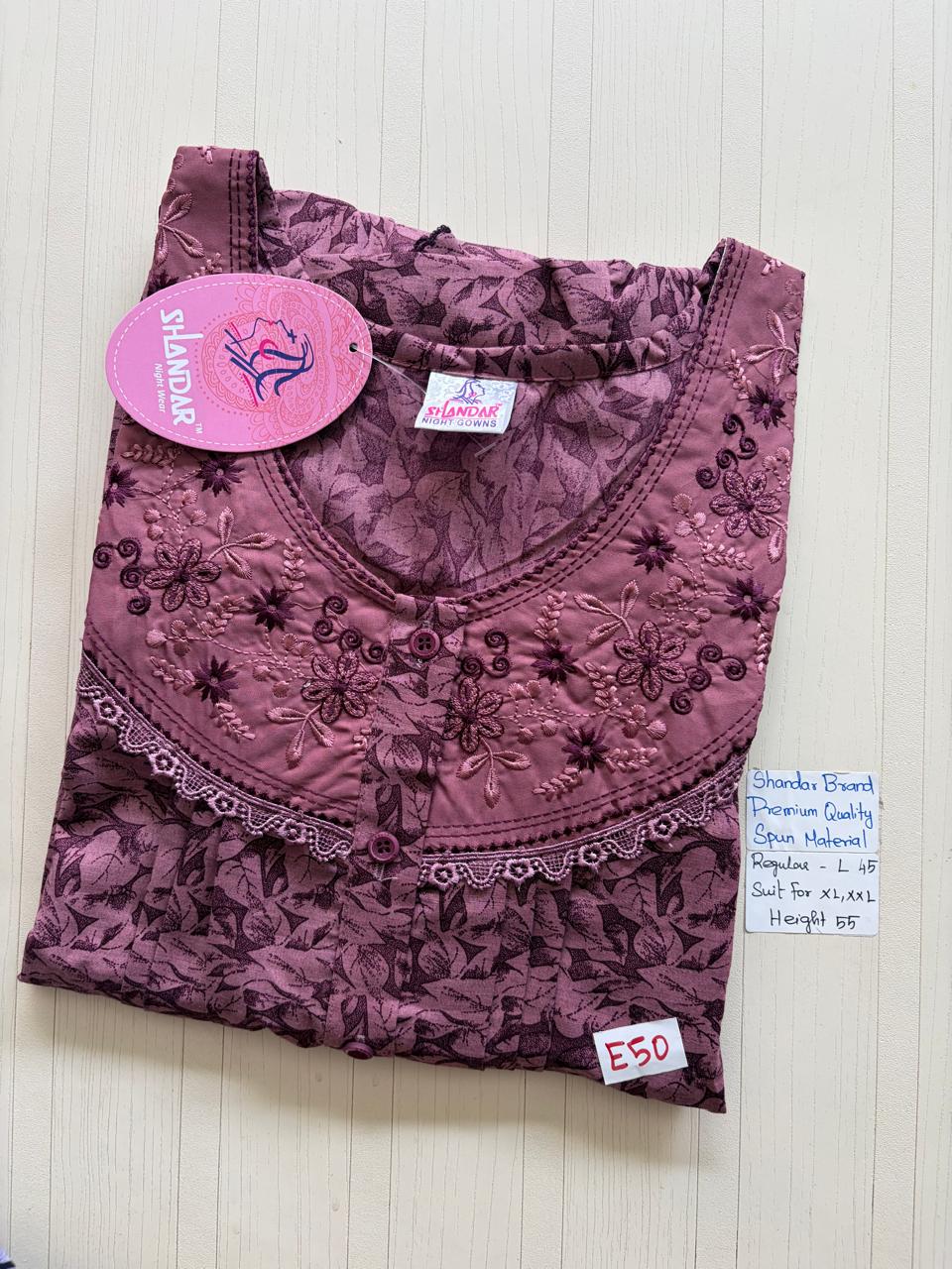 BSS162 Shandar Spun Nighty