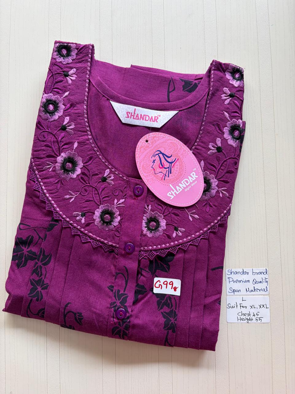 BSS051 Shandar Spun Nighty