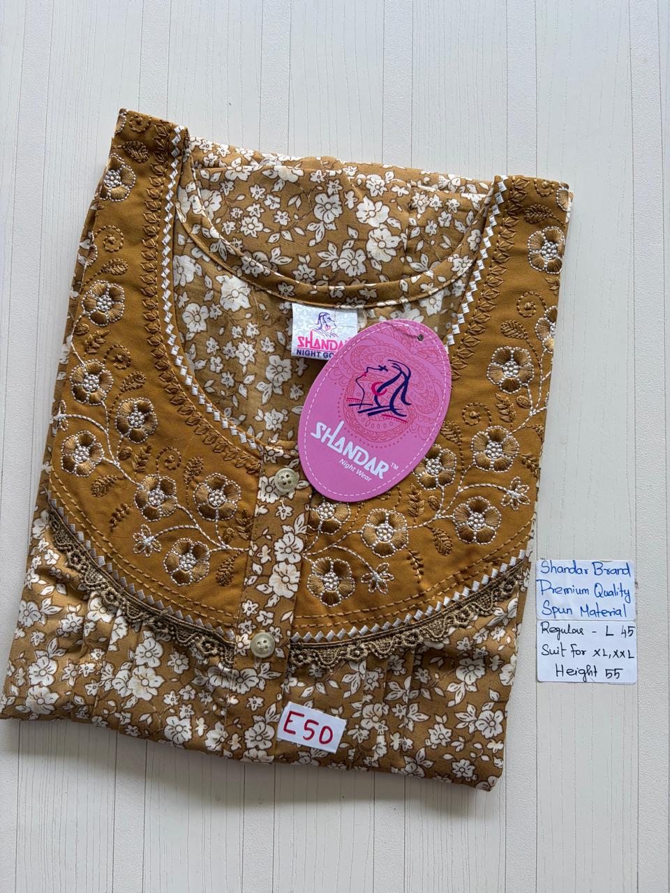 BSS166 Shandar Spun Nighty