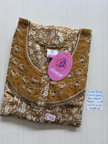 BSS166 Shandar Spun Nighty