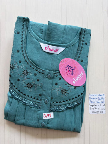 BSS054 Shandar Spun Nighty